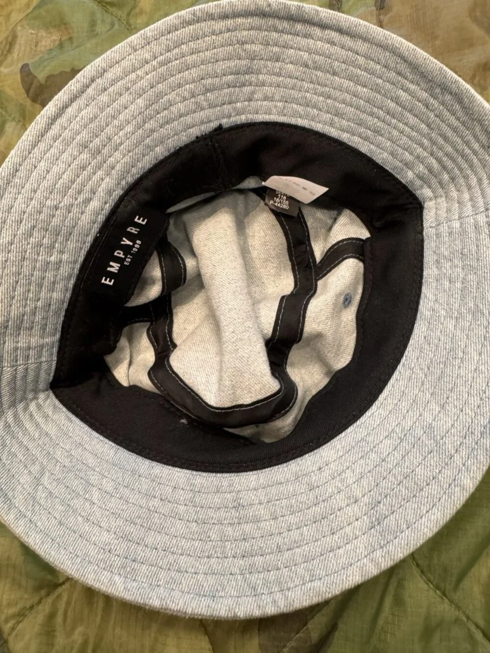 Empyre Bucket Hat Grey Heather Denim